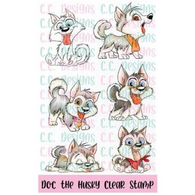 C.C. Designs Clear Stamps - Doc The Husky